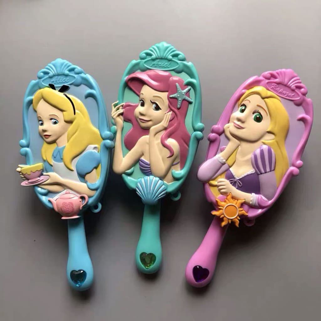 (Pronto Para Enviar) Pente De Massagem Princesa Ar Fofo Cabelo Longo Não Emaranhado