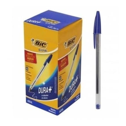 2 Kit Com 50 Canetas Bic Azul