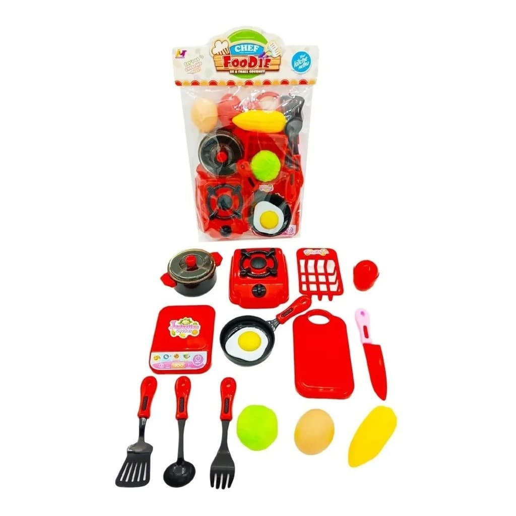 Brinquedo Infantil Cozinha Panela Frigideira Fogão Balança