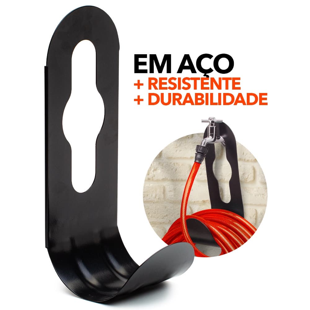Suporte de Mangueira Enrolador Pratico Em Aço Jardim Enrolador Móvel - Cores