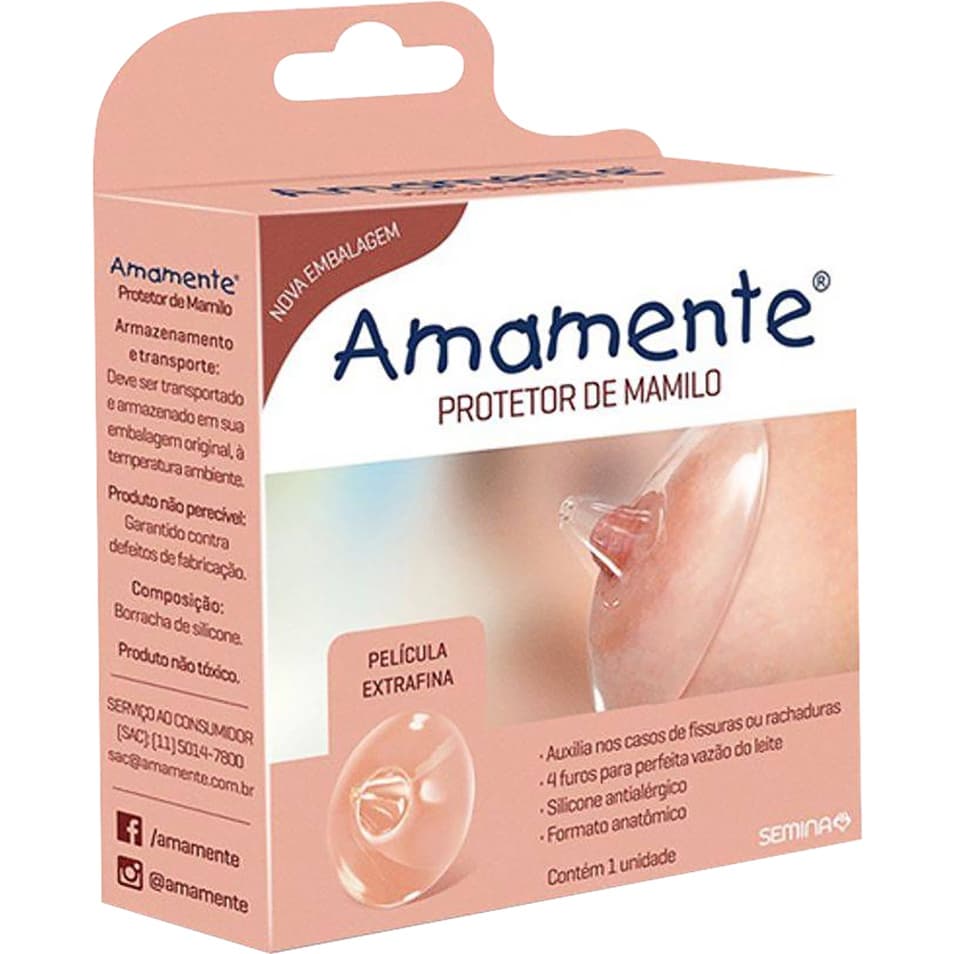Protetor De Mamilos Amamente Transparente