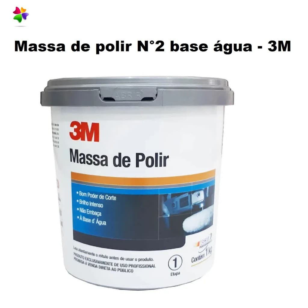 Massa De Polir N2 Base De Agua 3M