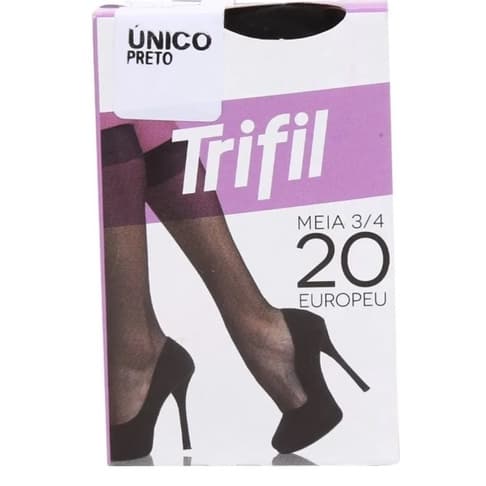 Meia 3/4 fio 20 modelo europeu Trifil Ref.: 6106
