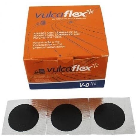 Remendo Bike Frio Vulcaflex V-0 Caixa 100 Unid + 1 Tubo Cola