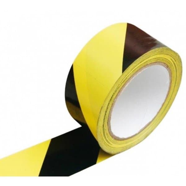 Fita Zebrada Refletiva 70mmx100m Amarela E Preta ou Vermelha e Branca Oferta