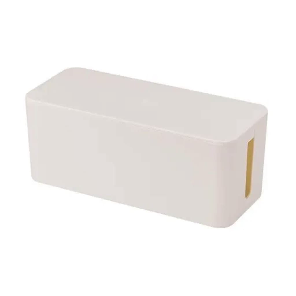 Caixa P/ Proteger E Organizar Tomadas Fios Cabos 40cm Branco