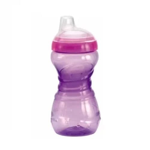 Copo de Treinamento Kuka Fun 330ml Rosa – Antivazamento com Tampa Flip Top