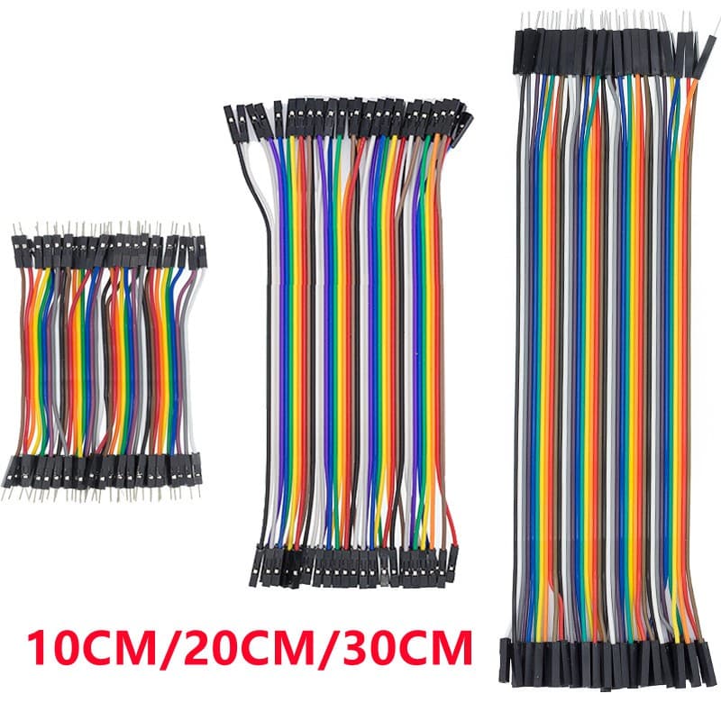 40pin Linha Dupont 10 Cm/20/30 Macho Para + Fêmea Cabo Jumper arduino DIY KIT