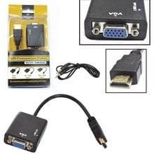 Conversor Hdmi Para Vga Suporta Até 1080p Com Audio P2