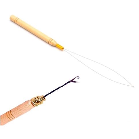 Agulha Cabo De Madeira Peixinho + Agulha Para Microlink