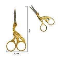 Tesoura Passaro Forjada Para Bordar 9,5 Cm