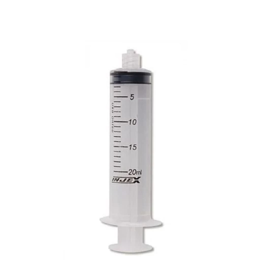 10 a 50 UNIDADES SERINGA 20ML BICO ROSCA (LUER LOCK) S/AGULHA -UNIDADE e ATACADO - SEM LATEX - OZONIOTERAPIA