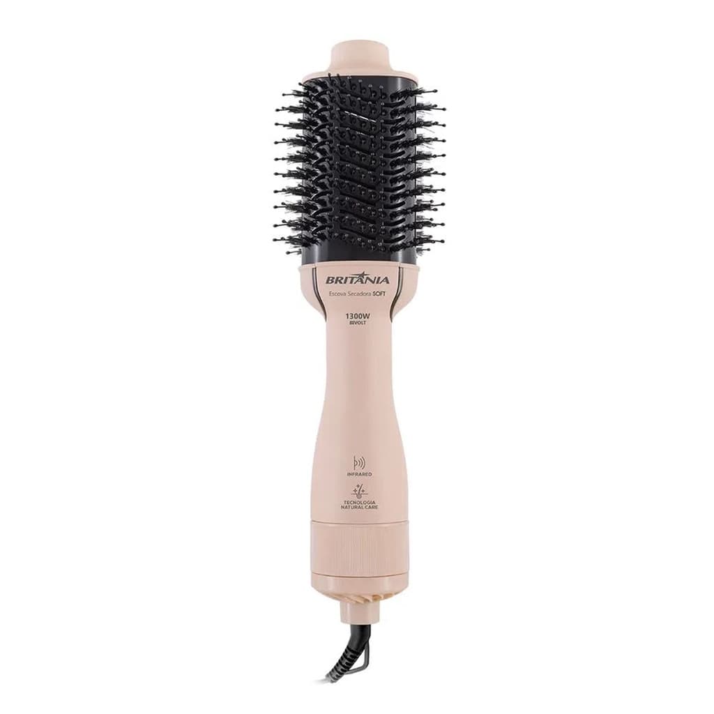 Escova Secadora Britânia Bec07r  Cabo Giratório 1300w Bivolt