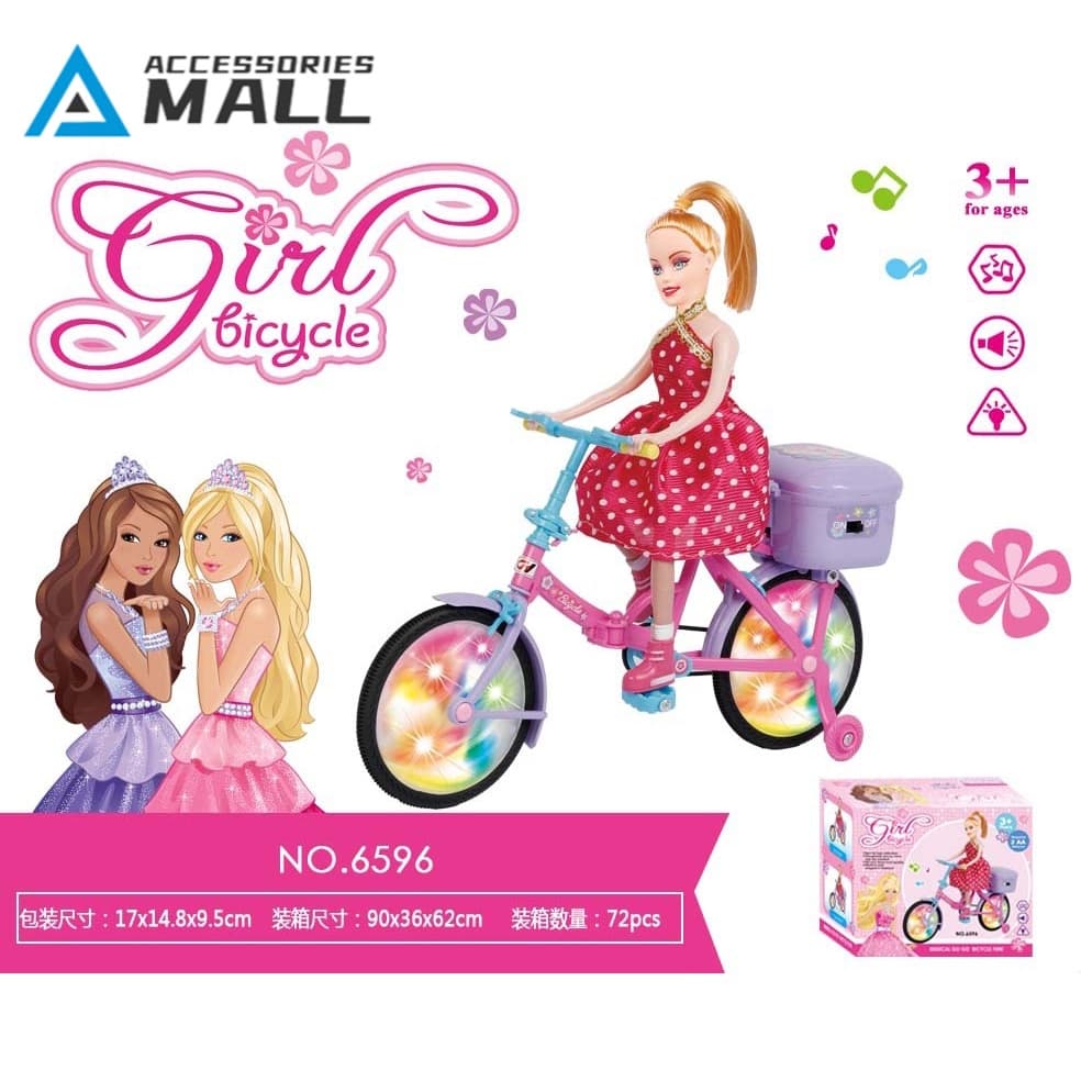 Bicicleta de simulação de carro elétrico de brinquedo de princesa menina