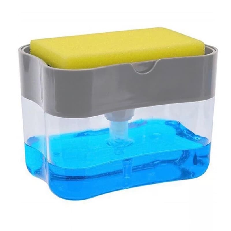 Dispenser de Detergente Porta Esponja 2 em 1