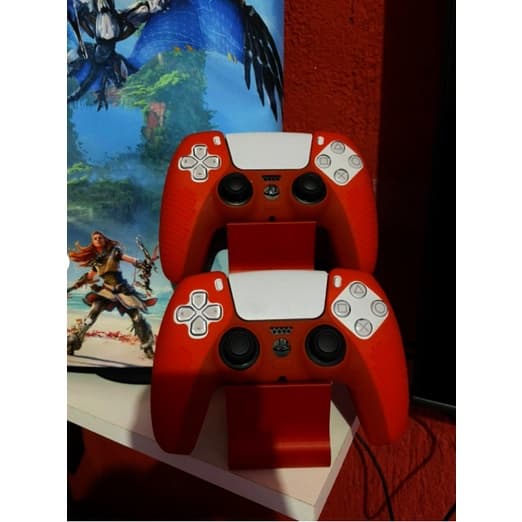 Suporte Duplo Controle 3D Ps3 Ps4 Ps5 Xbox One Xbox Series X