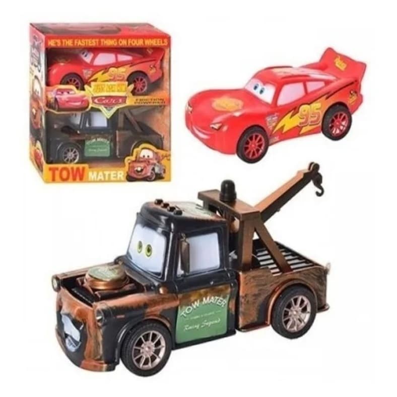 Kit Cars Mcqueen e Matter De Fricção Corda