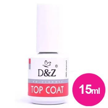 Top Coat Porcelana Acrigel Extra Brilho Unhas Manicure D&Z 15ml