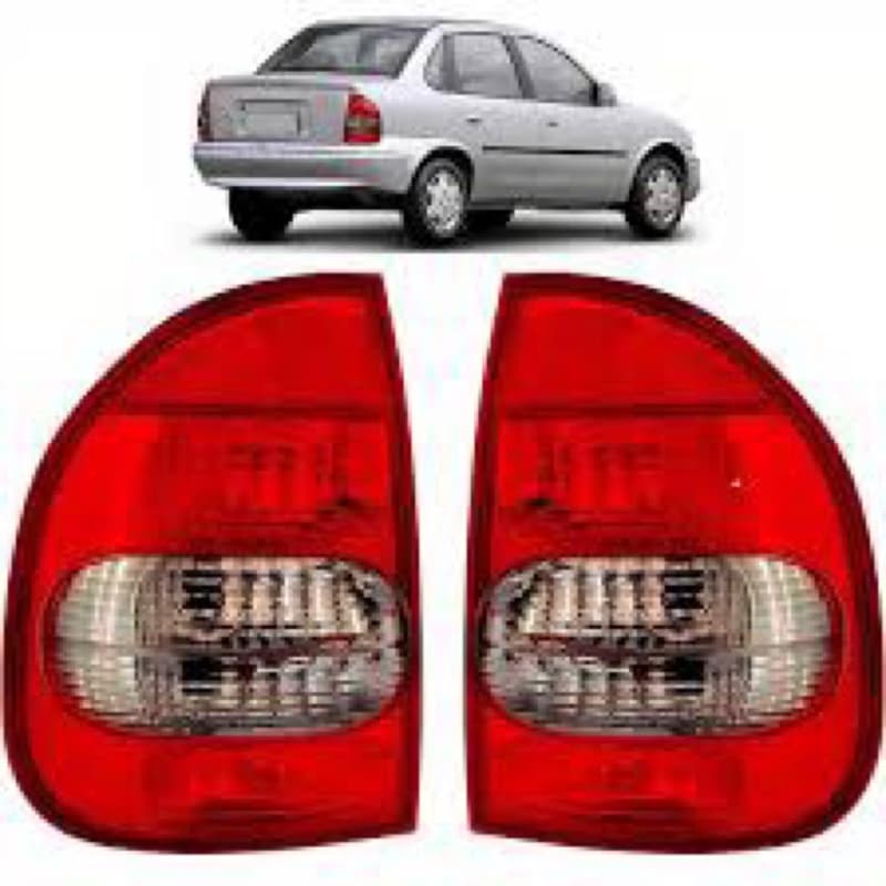 Lanterna Traseira Corsa Classic 2000 até 2010 Fume Adaptável 1994 a 1999