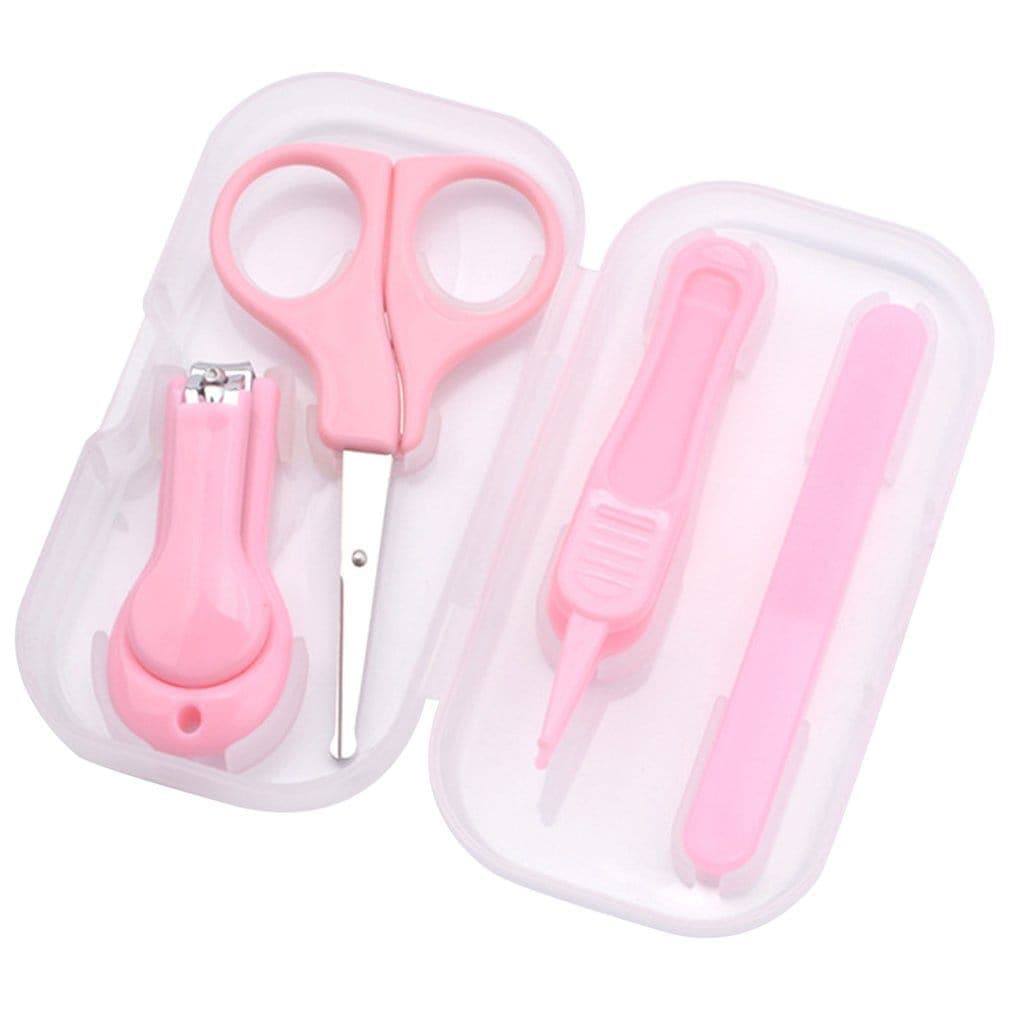 Kit Baby Cuidados Manicure Higiene Bebê Tesoura Cortador e Lixa Unha