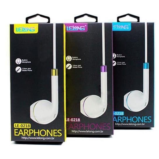 Fone De Ouvido P2 Estereo Com Microfone lelong le-0218