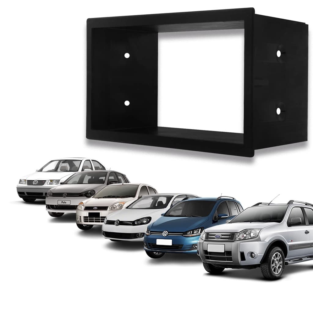 Moldura Painel 2din Chines DVD Polo Fiesta Golf Bora Ecosport
