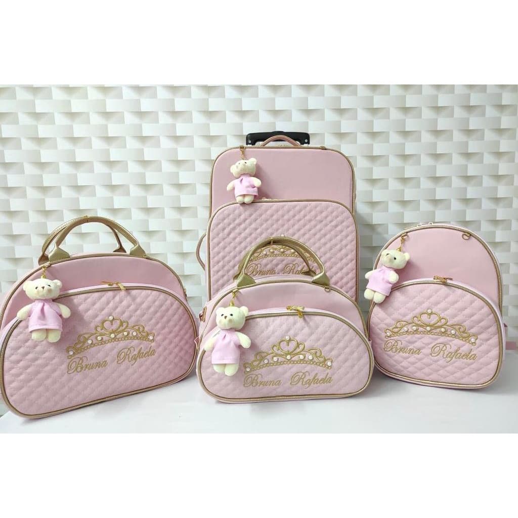 kit de maternidade , mala de rodinha com bolso , bolsa g , bolsa m , mochila m .
