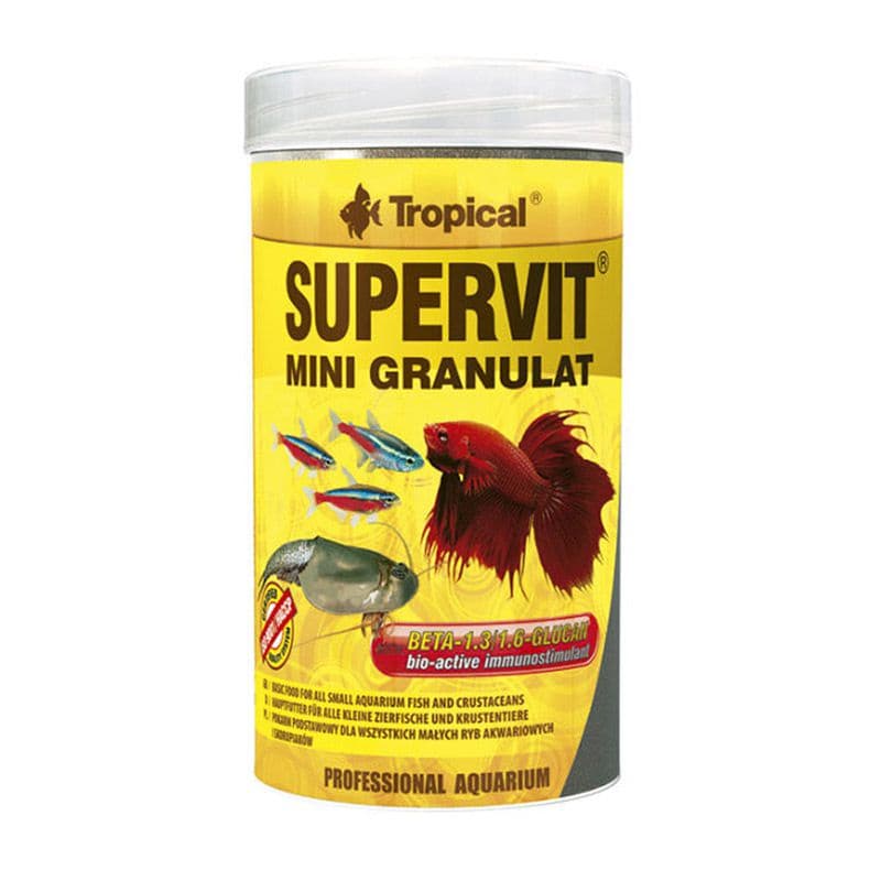 RAÇÃO TROPICAL SUPERVIT MINI GRANULAT - Pote 65 gr