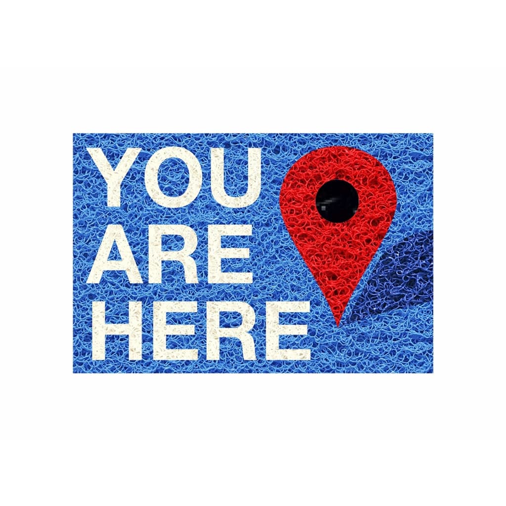 Tapete Capacho You Are Here - 60x40 cm