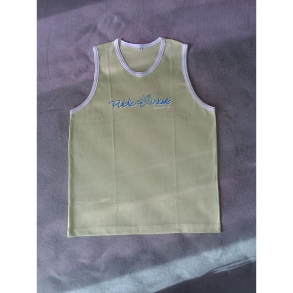 Camisa Regata em Poliéster cor Verde Claro