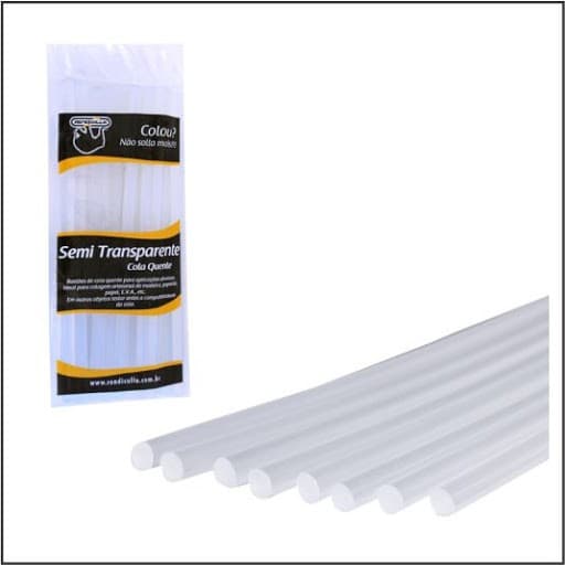 Bastão grosso 11,2 mm x 30 cm refil de cola para pistola de cola quente transparente 10 unidades