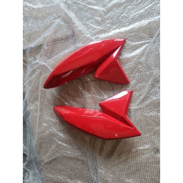 Par de Abas Titan 160 2016 2017 2018 2019 2020 2021(Vermelho Perolizado)  Peças com detalhe mínimo na pintura
