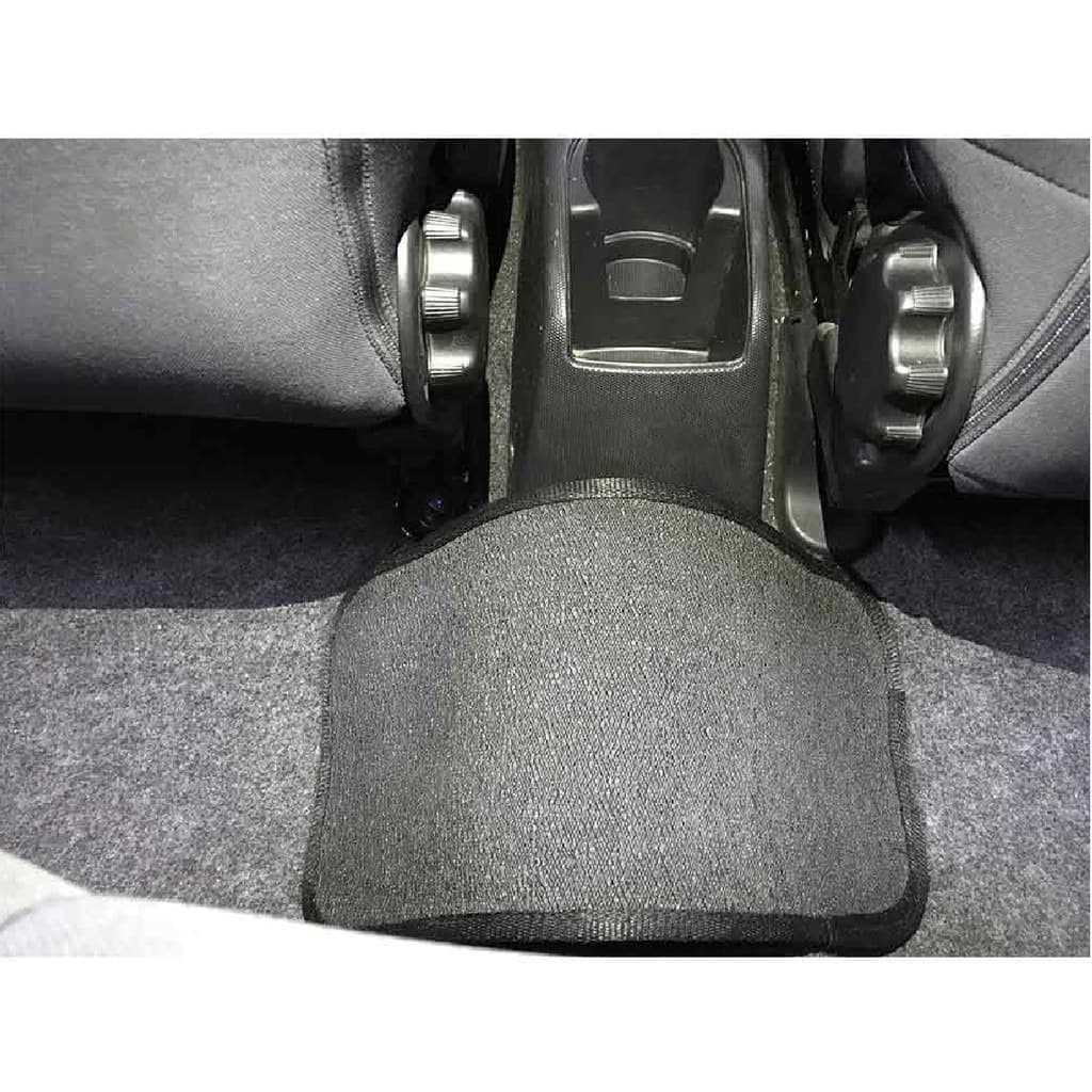 Tapete Tunel Borracha Pvc Carro Universal Proteção Central Traseiro Grande Preto