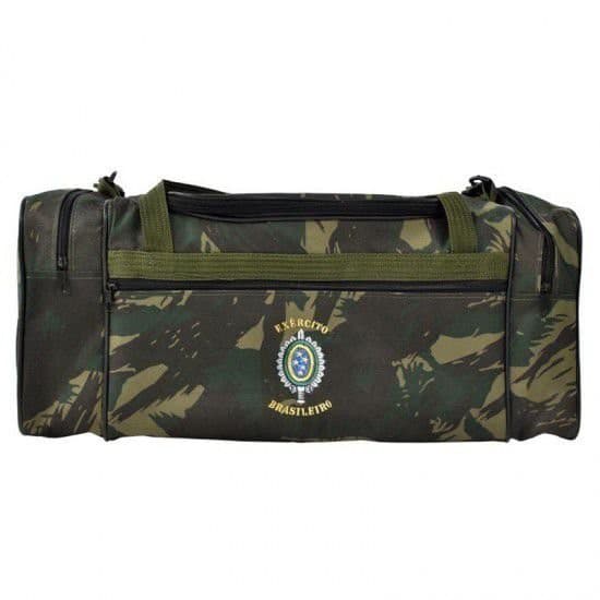 Bolsa Enxoval Mala Nylon 28L Brasão Do Exército Elite - Camuflada