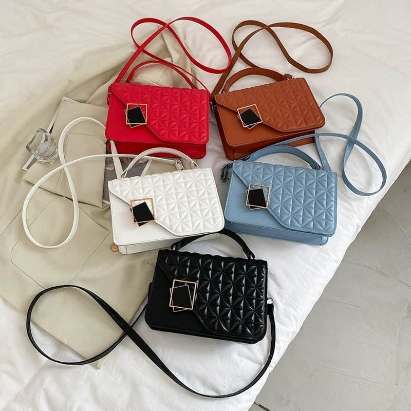 Bolsa feminina de ombro elegante quadrada de alta qualidade PU de couro feminino bolsa mensageiro de luxo bolsa feminina designer