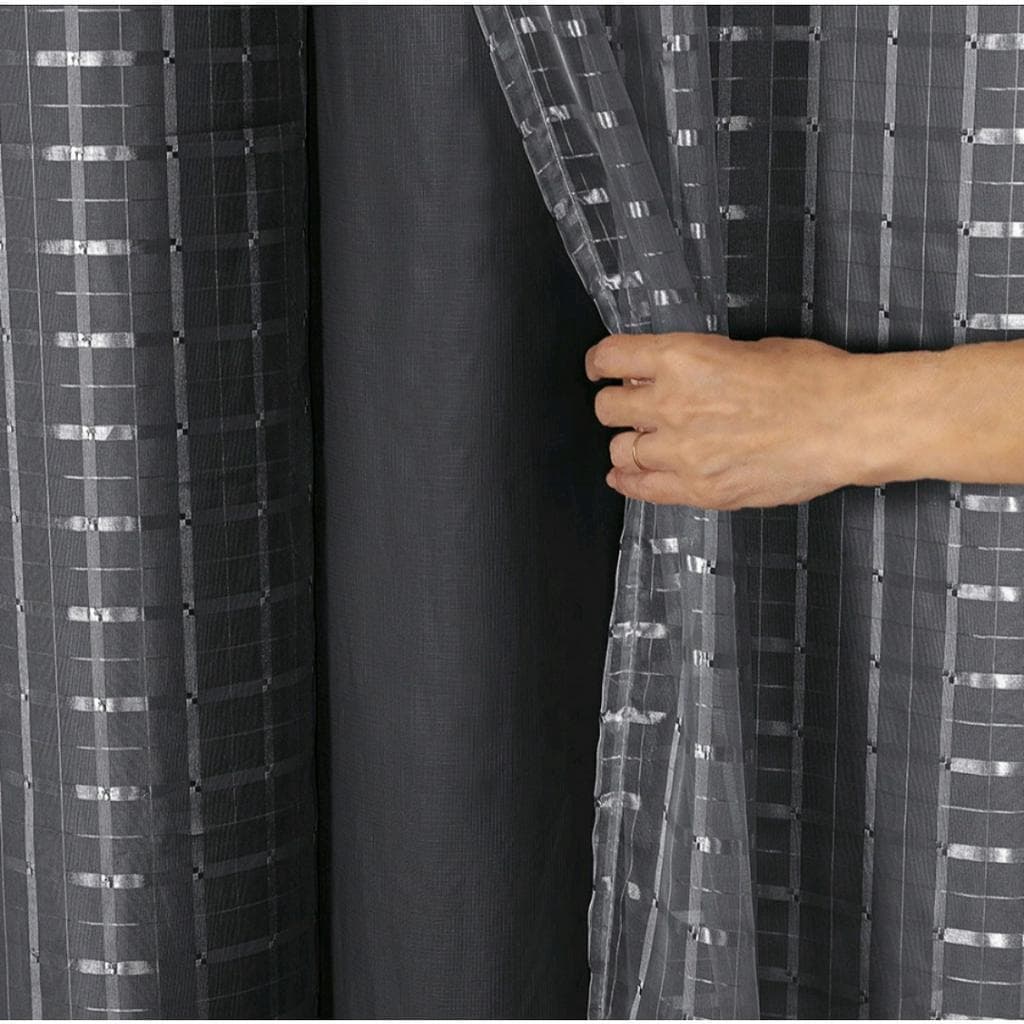 Cortina Blackout Blecaute para sala ou Quarto com voil Fitado 3,00×2,60