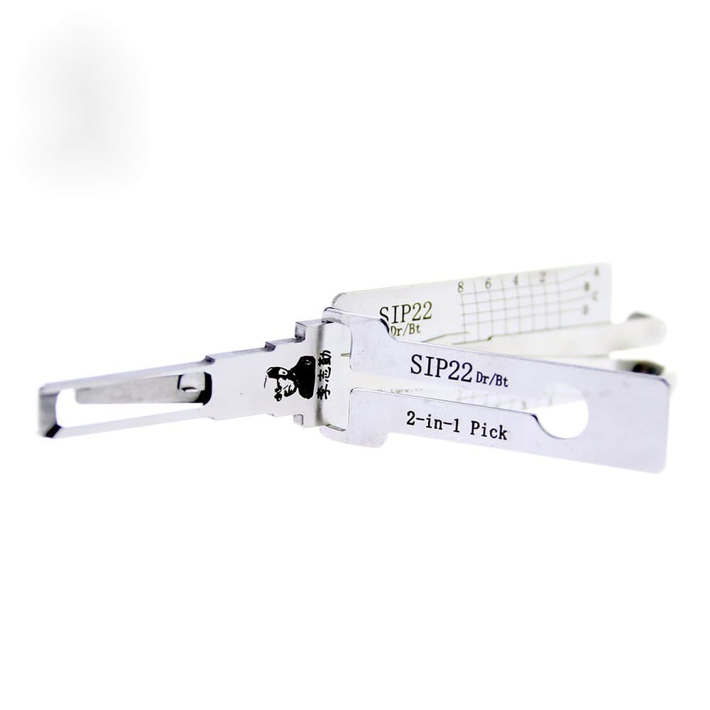 Lishi 2 Em 1 SIP22 Twin Lifter Bloqueio pick E Decodificador Para Chrysler/Fiat/Jeep