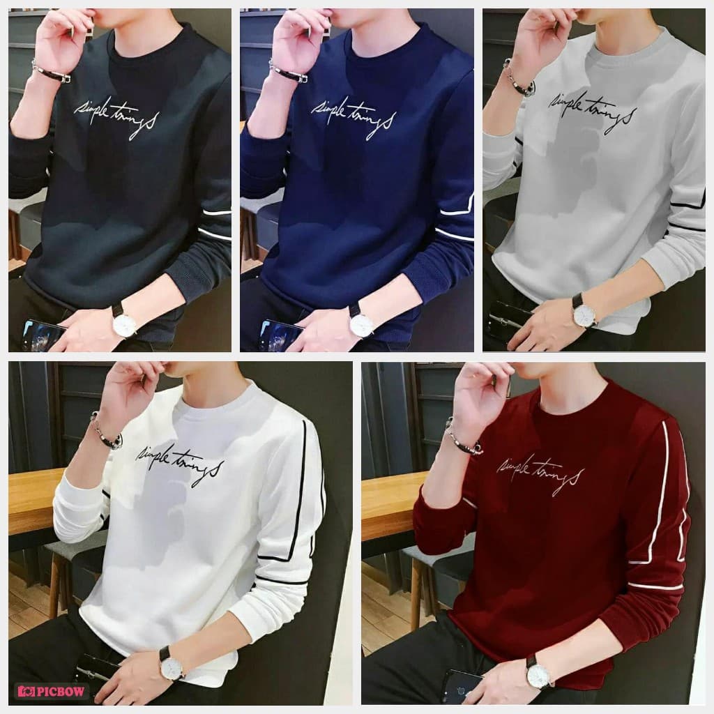 Suéter Simples l Jaqueta Masculina Casacos Masculinos Sweetshirt Moda
