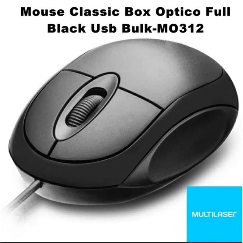 Mouse Com Fio USB Multiaser Para Computador Notebook Promoção!