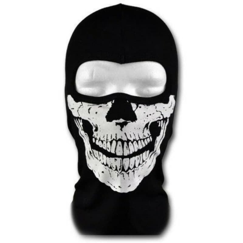 kit 5x Balaclava  Caveira Preta touca Algodão  Ninja Bike Paintball