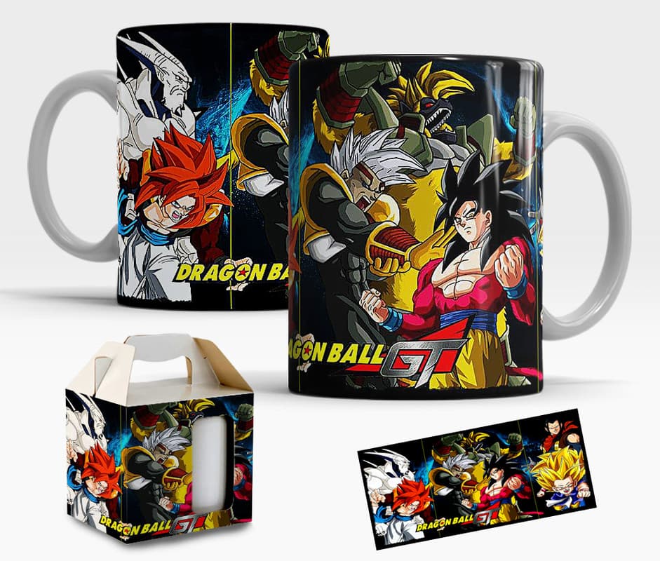 Caneca Dragon Ball Z de Porcelana com caixinha personalizada Mod.05