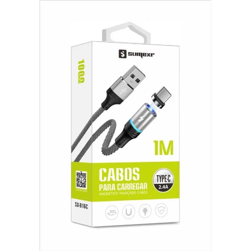 Cabo Carregador Magnético Tipo C Reforçado Xiaomi