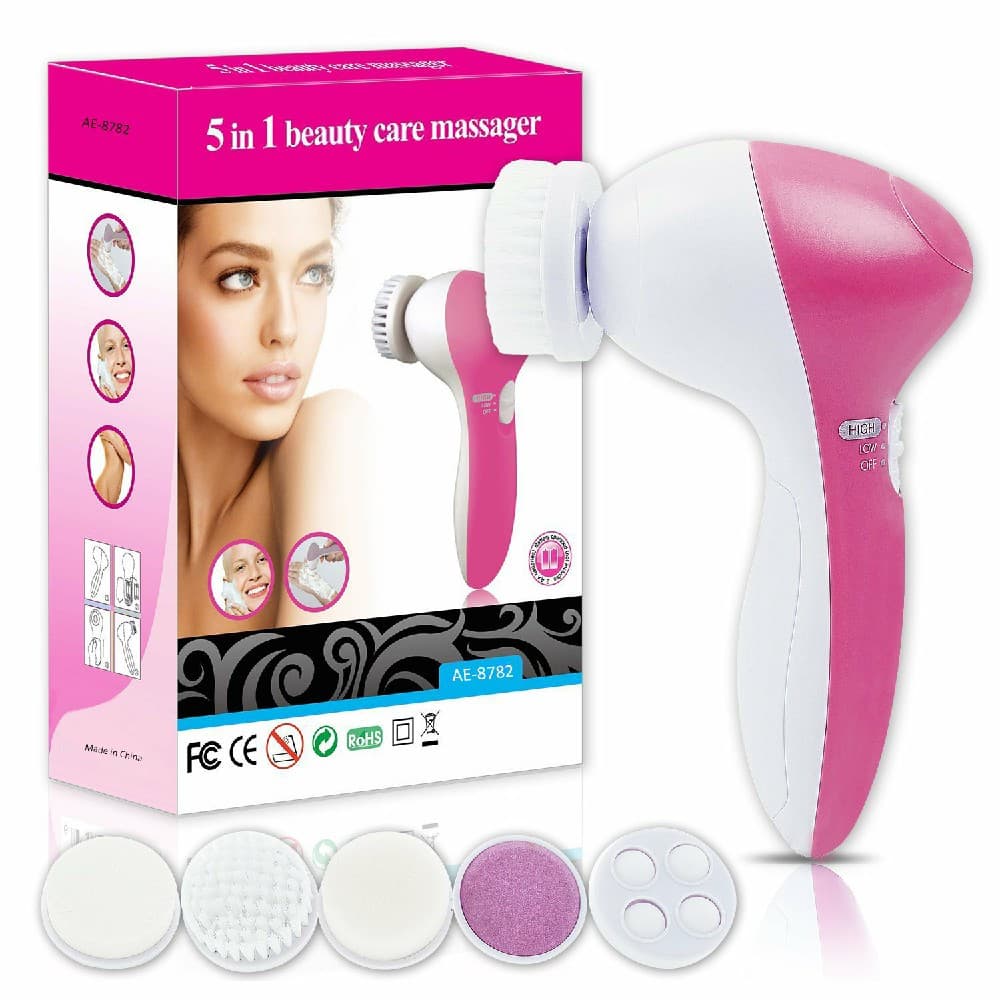 MASSAGEADOR ESCOVA LIMPEZA FACIAL CORPORAL 5 EM 1 AE-8782