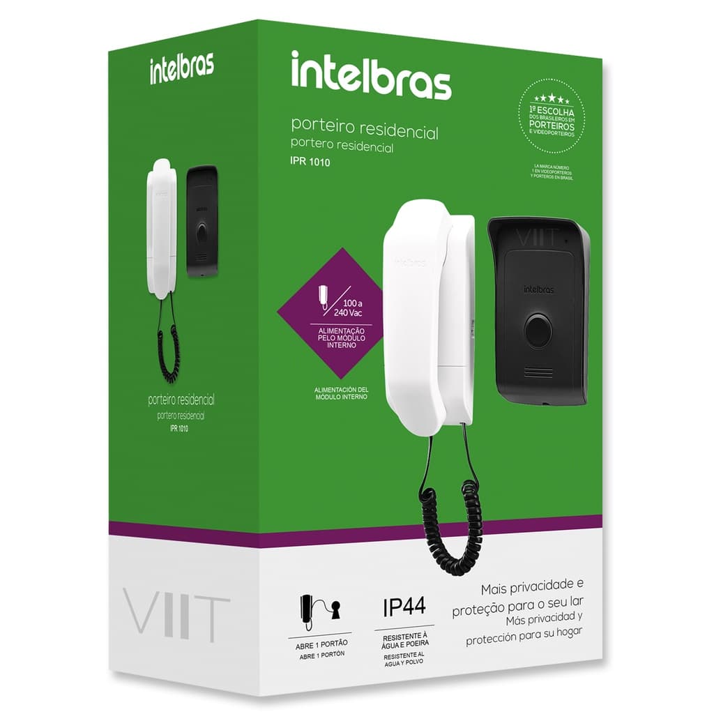 Porteiro Eletrônico Interfone Residencial Intelbras IPR 1010 Original +NF – Bivolt Modo Não Pertube