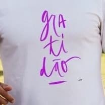 Camiseta Personalizada "Gra ti dão" "Gratidão" promoção