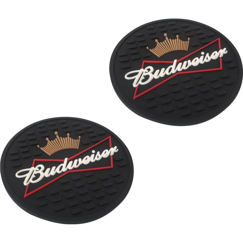 Kit 8 Porta Copo Budweiser - Descanso De Copo Emborrachado Para Mesa Bar Balcao Chopp Protege Moveis