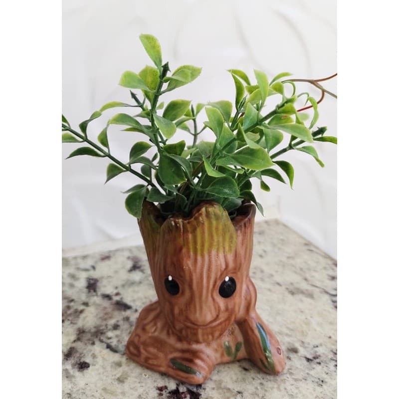 🌳 Vasinho Groot / Vaso para Suculentas / Baby groot para cactos / Decoração para Casa e Jardim / decorações de porcelana / vingadores e guardião das galáxias / vaso para planta, cacto ou flor / plantas e flores artificiais