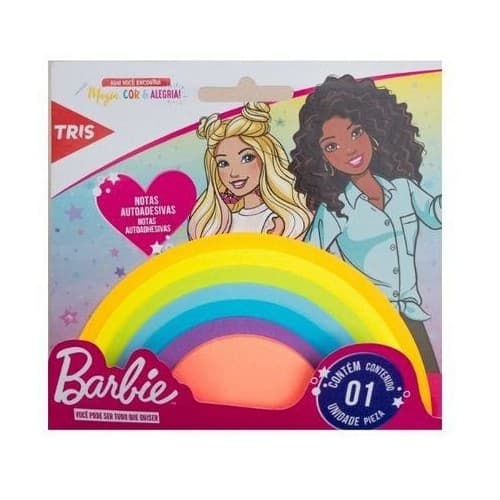 Bloco para anotações Adesivo Tris Barbie 140 Folhas