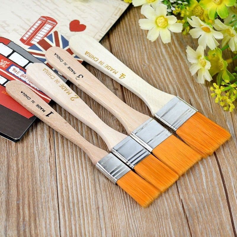 4pçs Kit De Pintar Pintura A Óleo Acrílico Para Artista/Material Escolar
