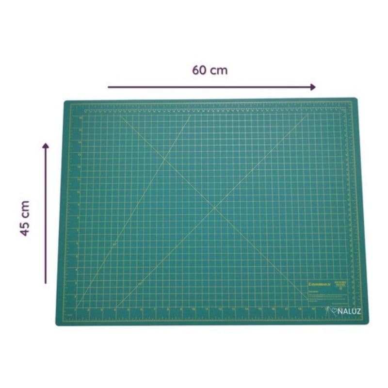 Base De Corte Dupla Face Patchwork, Cor: Verde 60x45. A2